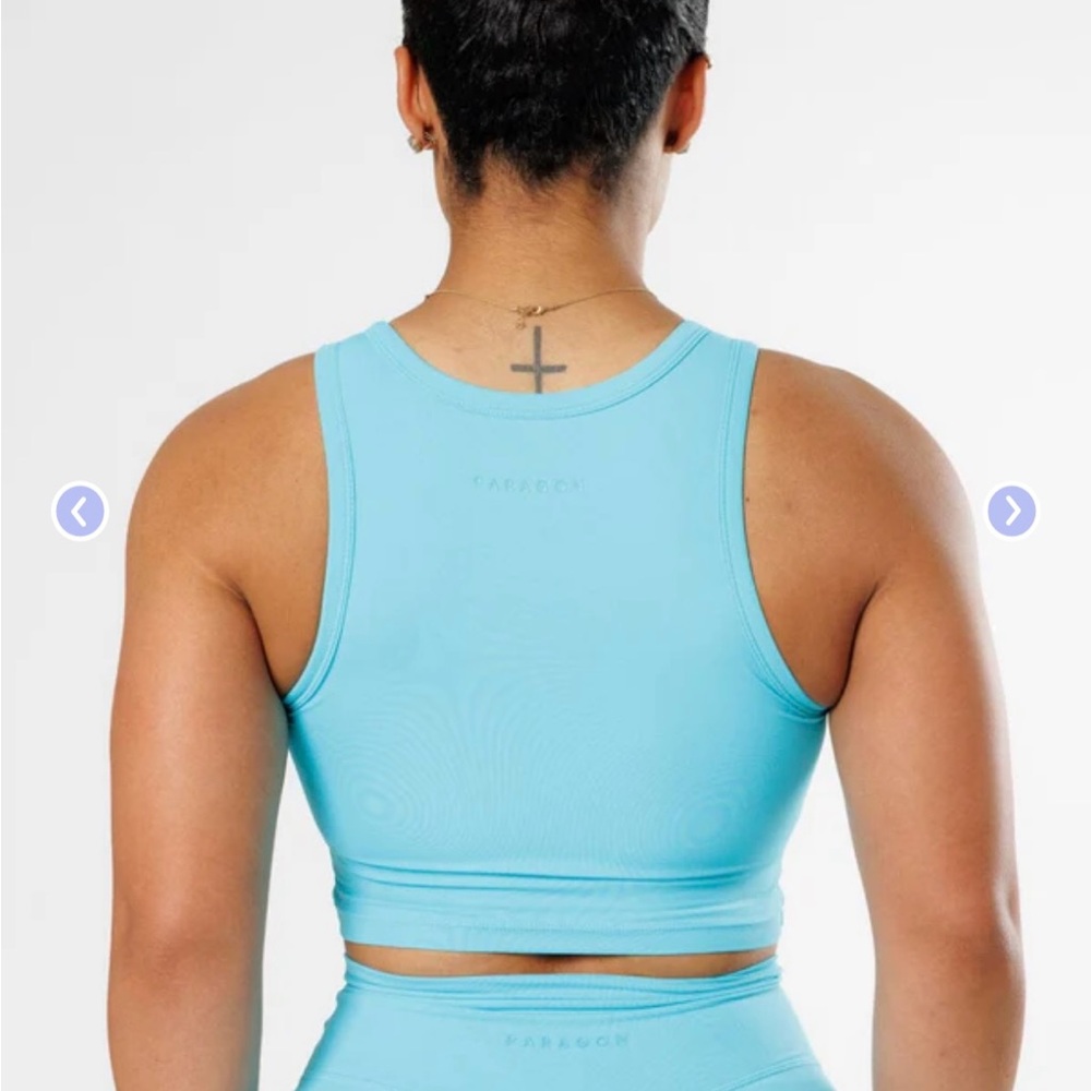 Paragon Fitwear Light Blue Sports Bra - Picture 2 of 4